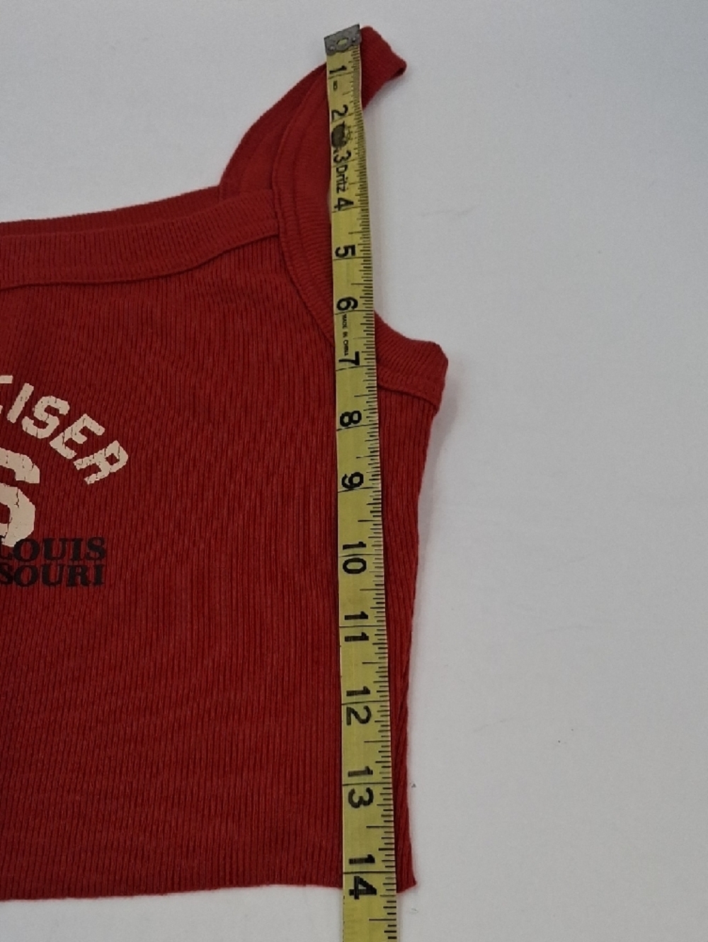 Budweiser Ribbed Crop Tank Top Size Small - Picture 7 of 10